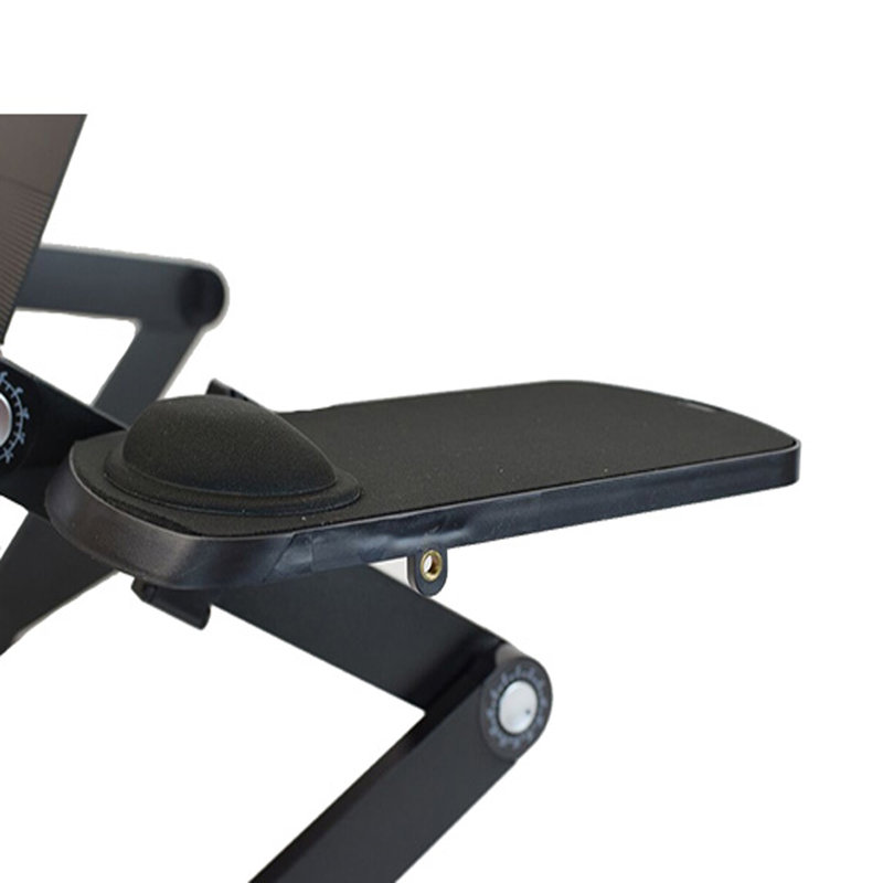 Uncaged Ergonomics WorkEZ Mouse Pad - Adjustable Clamp-On Mouse Platform with Wrist Support, Black
