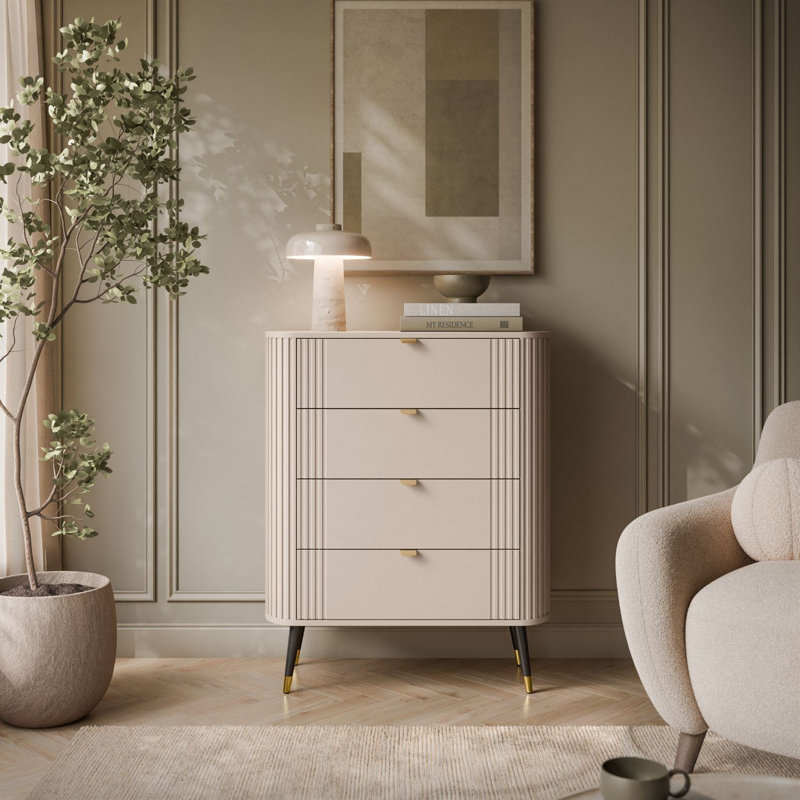78 cm W Chest of 4 Drawers