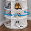 Étagère à chaussures rotative autoportante avec design de rangement pivotant à 360°-1699808648