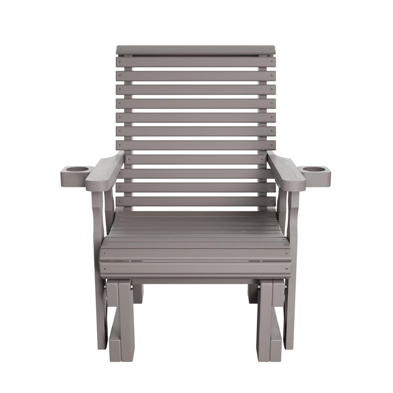 Fauteuil oscillant traité Amish Casual 600 lb, Teinture gris semi-solide