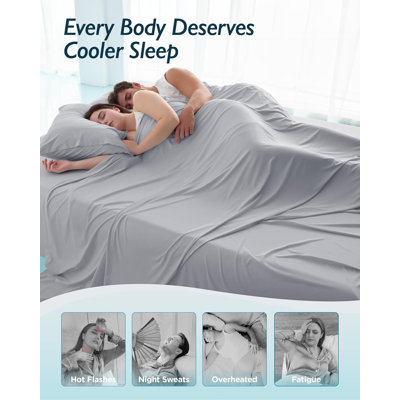 Breescape Cooling Sheet Set For Hot Sleepers And Night Sweats