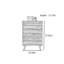 Commode d'appoint en bois style salon