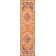 Dercyn Geometric Medallion Orange/Blue Rug