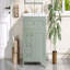 Meuble-lavabo de salle de bain avec lavabo, armoire en bois d'hévéa moderne avec 3 tiroirs et tablette réglable, meuble-lavabo autoportant pour le rangement et l'organisation de la salle de bain-1921299451