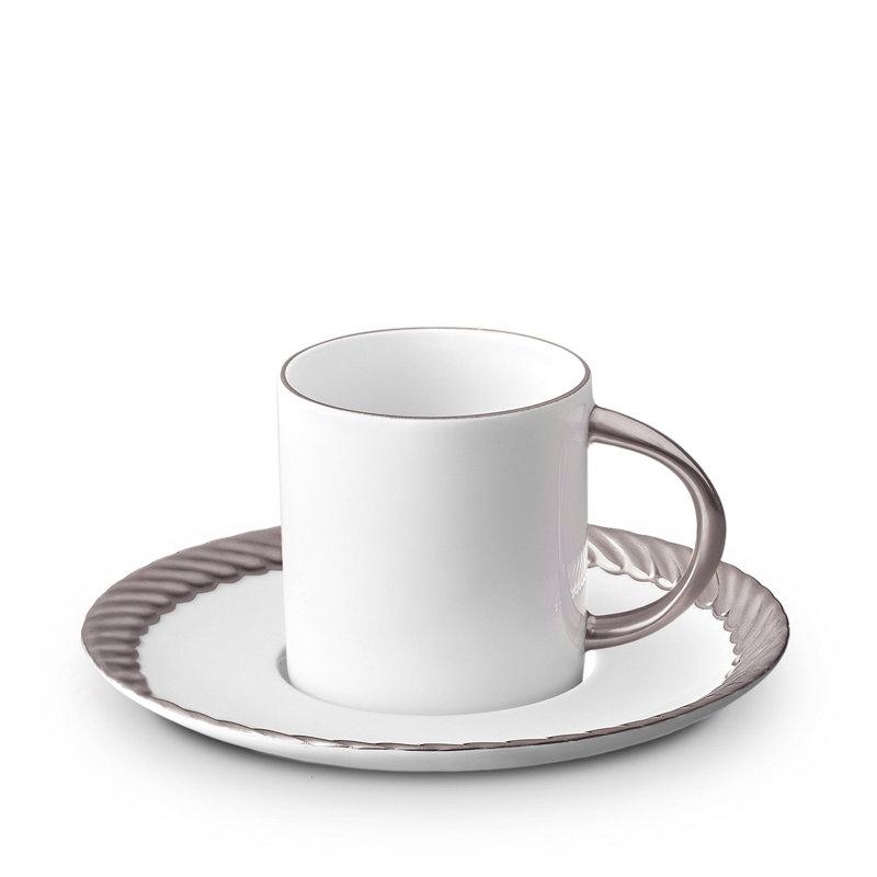 Corde Platinum Espresso Cup & Saucer (Gift Set of 2)