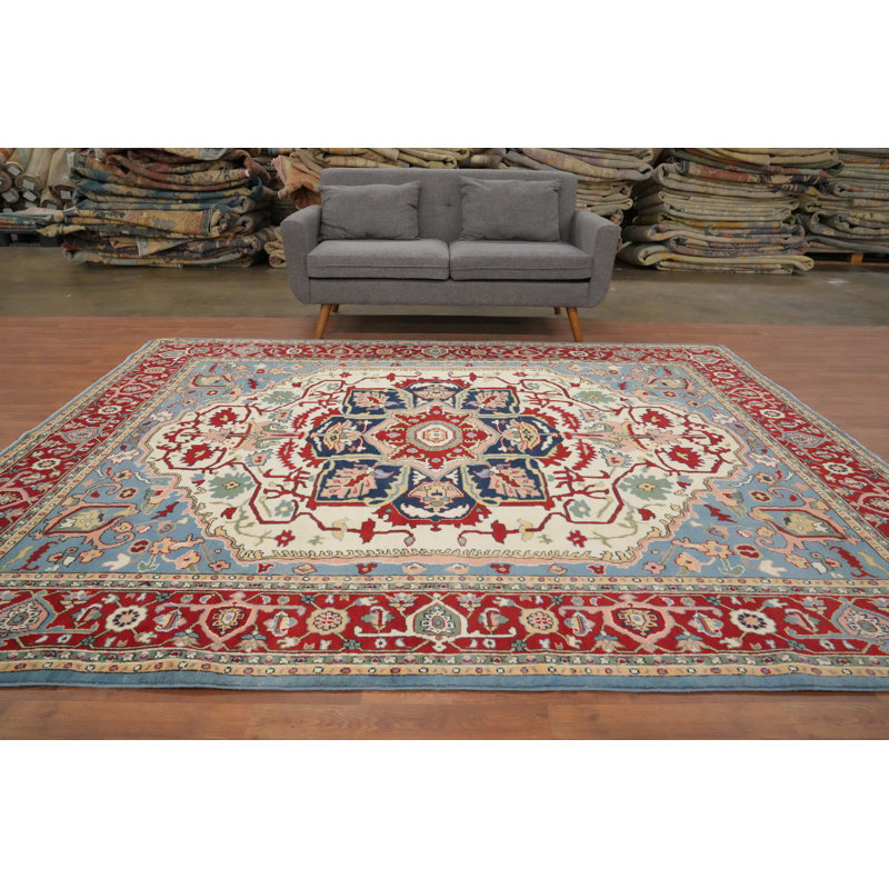 Tapis oriental traditionnel à teinture végétale 8 x 10