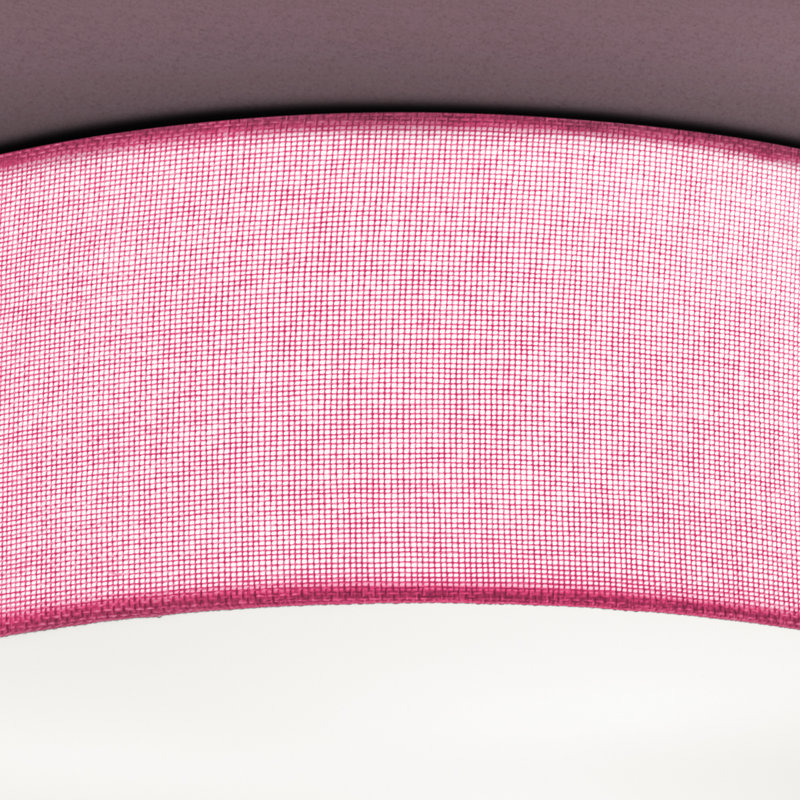 Parvin Flush Mount, 13cm H x 51 cm W x 13cm D, Pink
