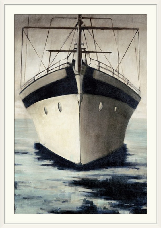 «Maylin Under Bow» par Joseph Cates, reproduction d'art, Cadre blanc, H 26 po x l 20 po x P 1 po