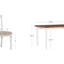 Io 5 Piece Two Toned Wood and Upholstered Dining Set-427092443