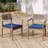 Acacia Wood Outdoor Dining Chairs-33250803