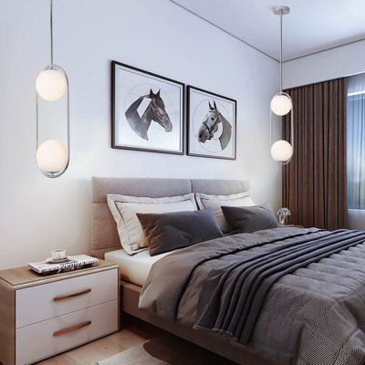Luminaire suspendu 2 lumières Gamba