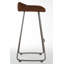 Adele Upholstered Counter Stool with Metal Frame