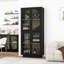 Armoire de rangement avec porte en acrylique pour salon, salle à manger et bureau