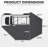 270 Degree Car Side  Awning, Vehicle Awning With Built-In Led Lights & Reflective Strips, Fan-Shaped-126117743