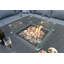 GREY FRAME 8 SEATER - 6pc corner lounging set 