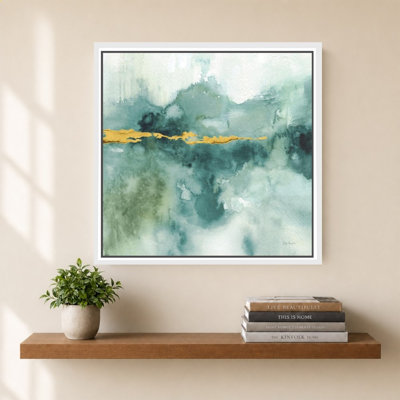 «My Greenhouse Abstract I Crop Blue» par Lisa Audit - impression sur toile