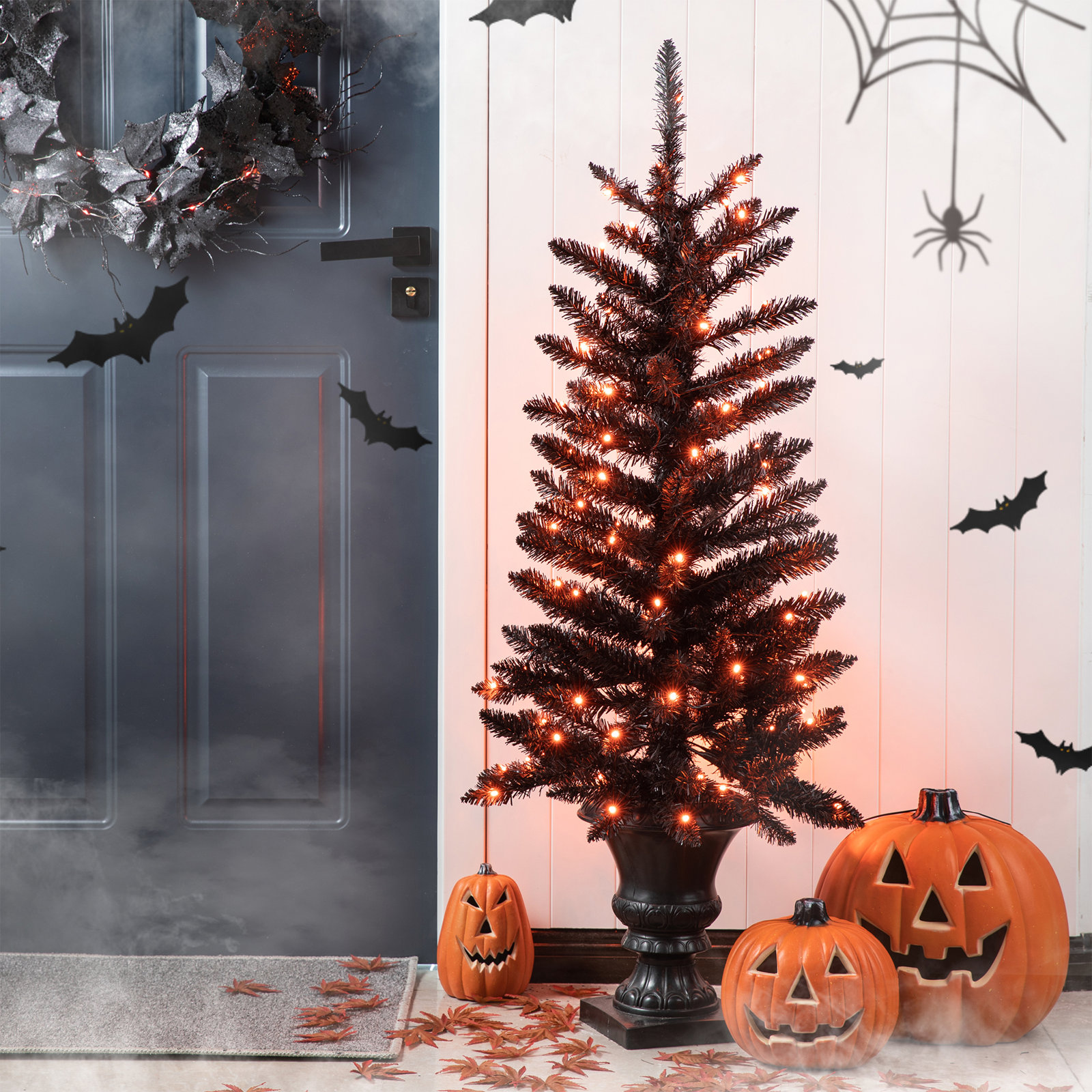 Porch Tree Net Lights