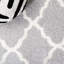 Tapis géométrique gris clair / blanc-3184029