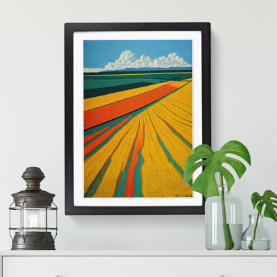 Wheat Field Stripes Vol.2 - Single Picture Frame Print