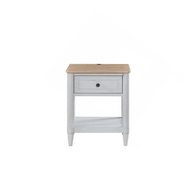 Petite table de chevet pour adolescent - ciment et sable