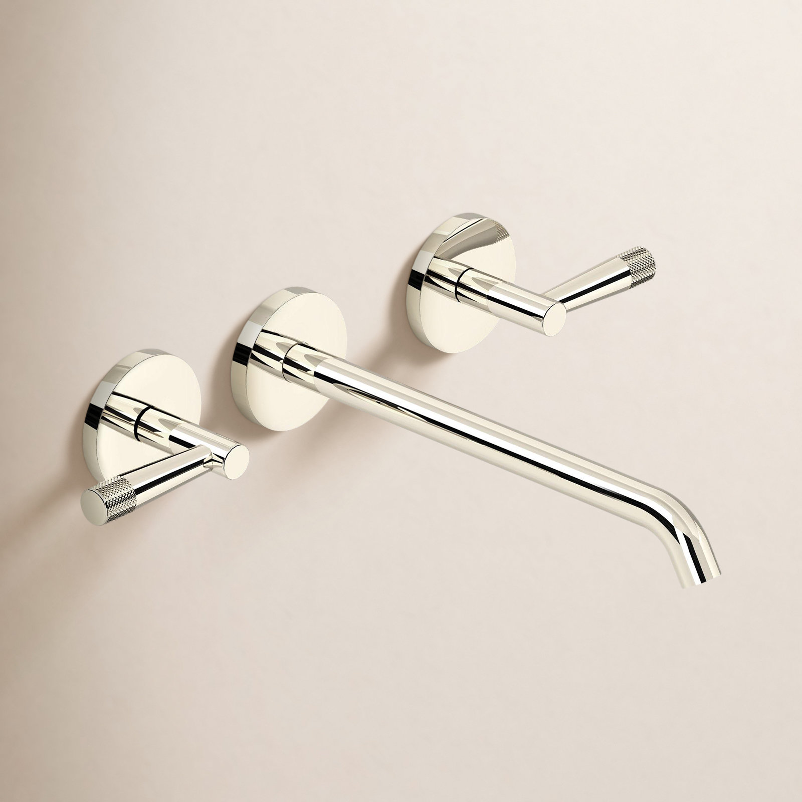 Terrell Wall Roman Tub Faucet, Polished Nickel