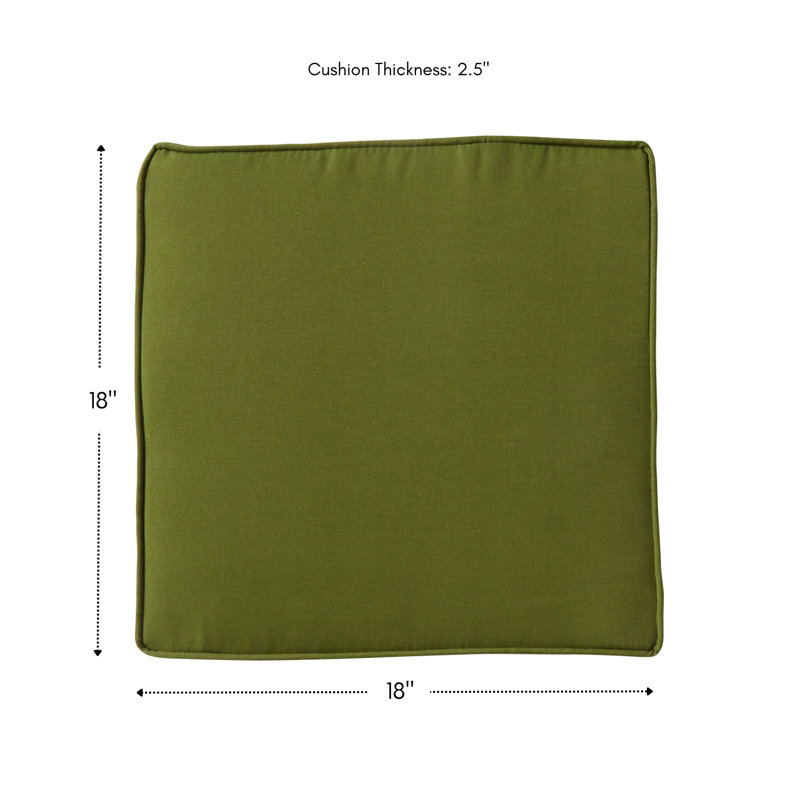 Outdoor Dining Chair Seat Pad, Hunter