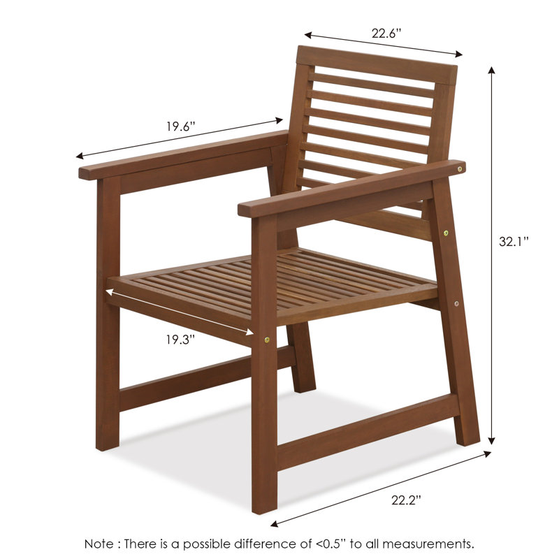 Fauteuil pour ensemble repas de patio Estherville