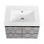 24'' Floating Wall-Mounted Bathroom Vanity With Ceramics Sink & Soft-Close Cabinet Door, KD-Package