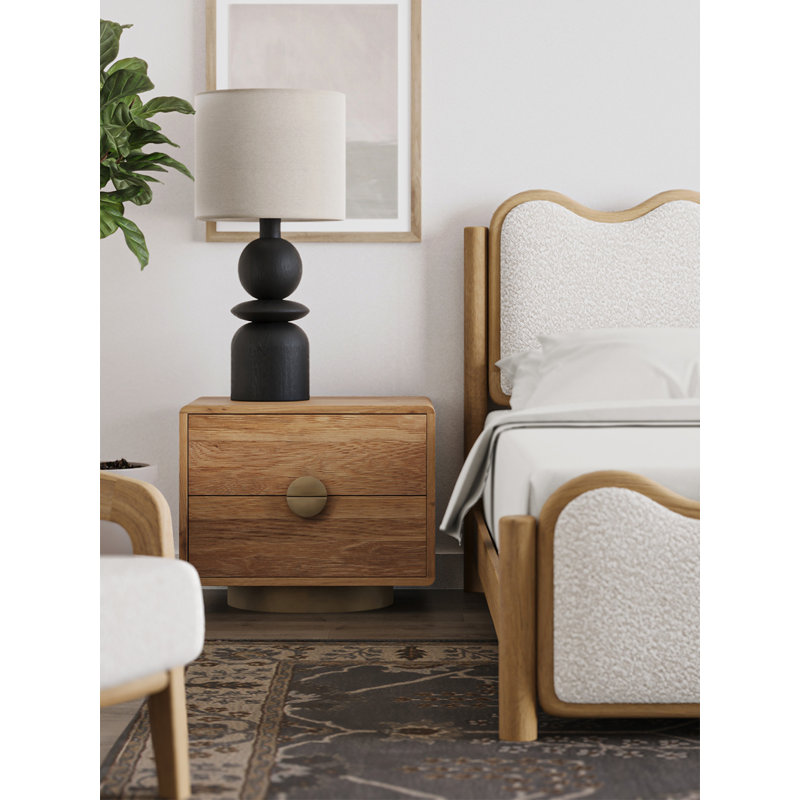 Table de chevet en bois massif Mousaw