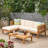 Cambridge L Shape Sofa Set, Beige