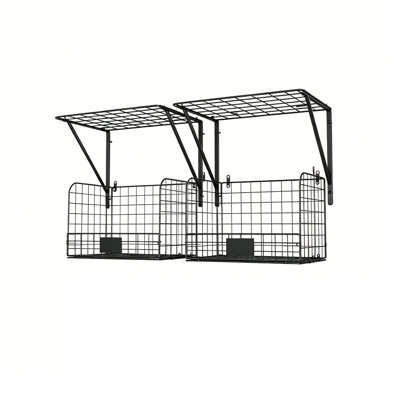 35cm W Metal Wall Mounted Shelving Unit