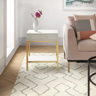 Elica End Table with Storage