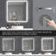 Bathroom Mirror 36X36 Inch With Led - Fog, , Dimmable 5 Mm Copper- Silver For Sophistication Hygiene