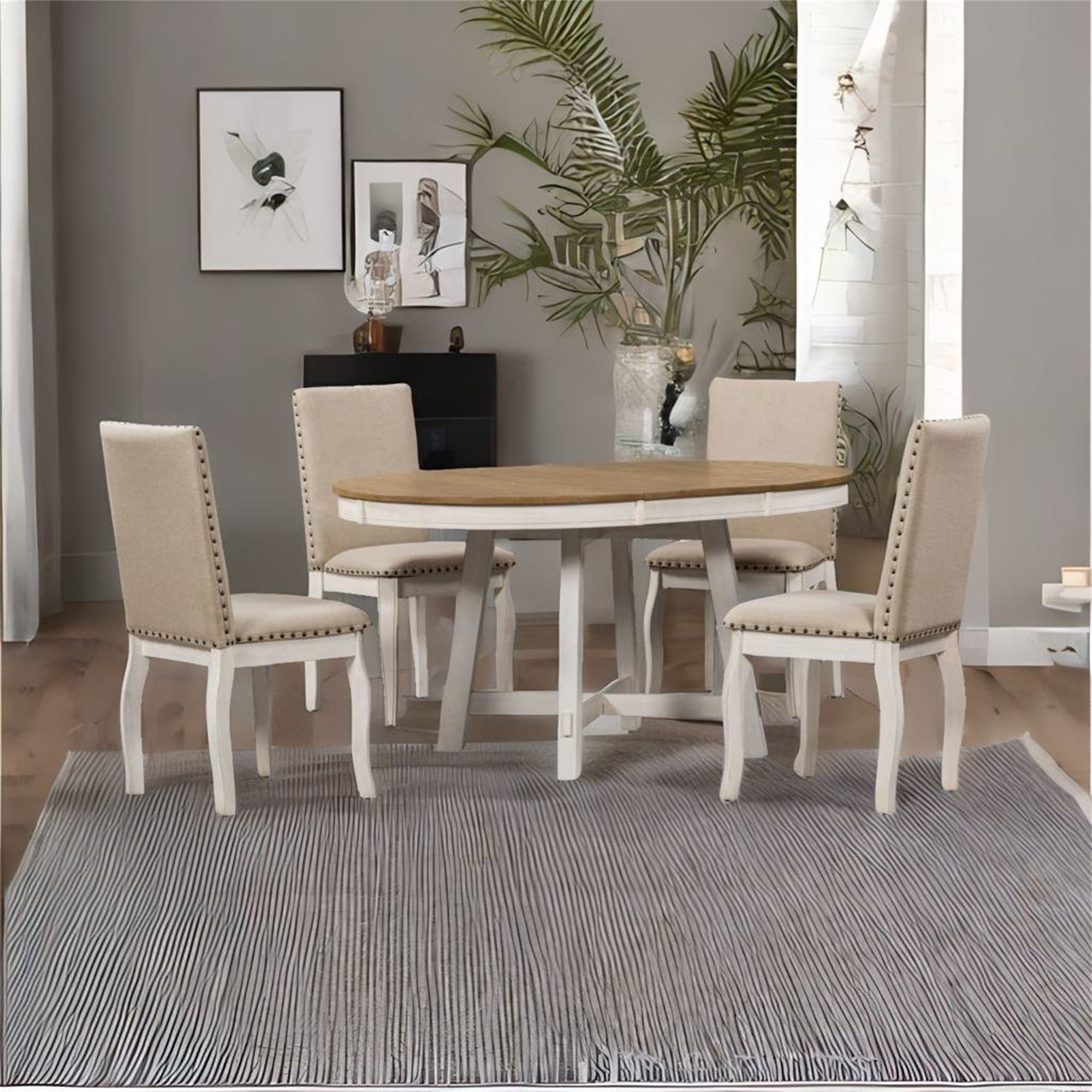 Red Barrel Studio® 5 - Piece Extendable Dining Set | Wayfair