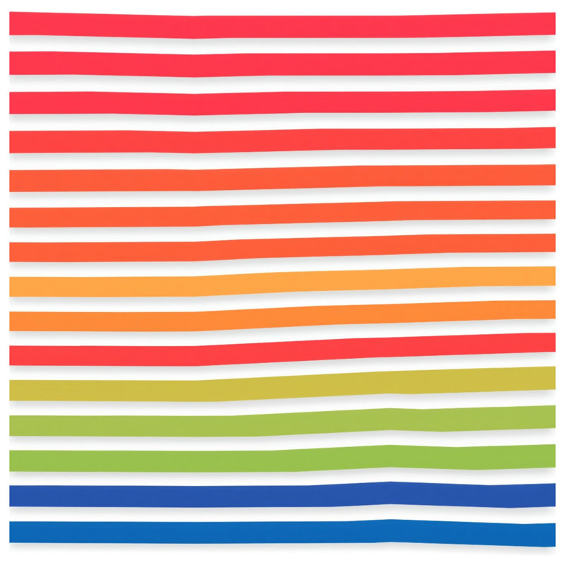 Rideaux à rayures horizontales Rainbow, Blocage, 50 po x 92 po - 1 panneau