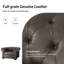 Fauteuil inclinable électrique en cuir véritable Burbank-1056337424