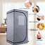 Portable Steam Grey Mini Plus - Spa personnel avec générateur et télécommande. Chaise pliable. Installation facile. Chauffage rapide. Ul accrédité. Tissu. 360 degrés. Element. Améliore la douceur de la peau