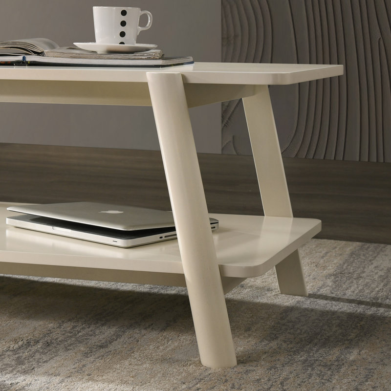 Table basse avec tablette en bois Metz