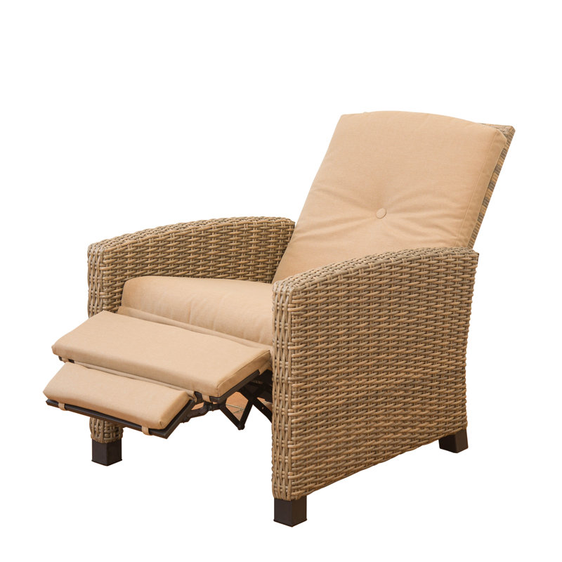 Adamsons Metal Outdoor Lounge Chair, Beige