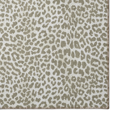 Chenille Washable Animal Print Rug
