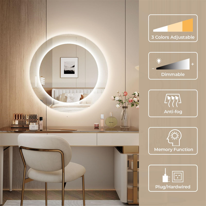Deerdre Round Mirror