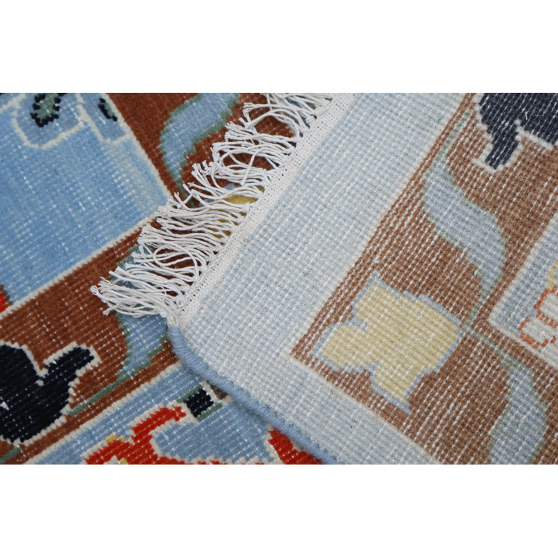 Rectangle Hand Knotted Wool Area Rug
