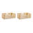 3 Sprouts - Recycled Plastic Crates - Pack of 2 - Sand-90572164
