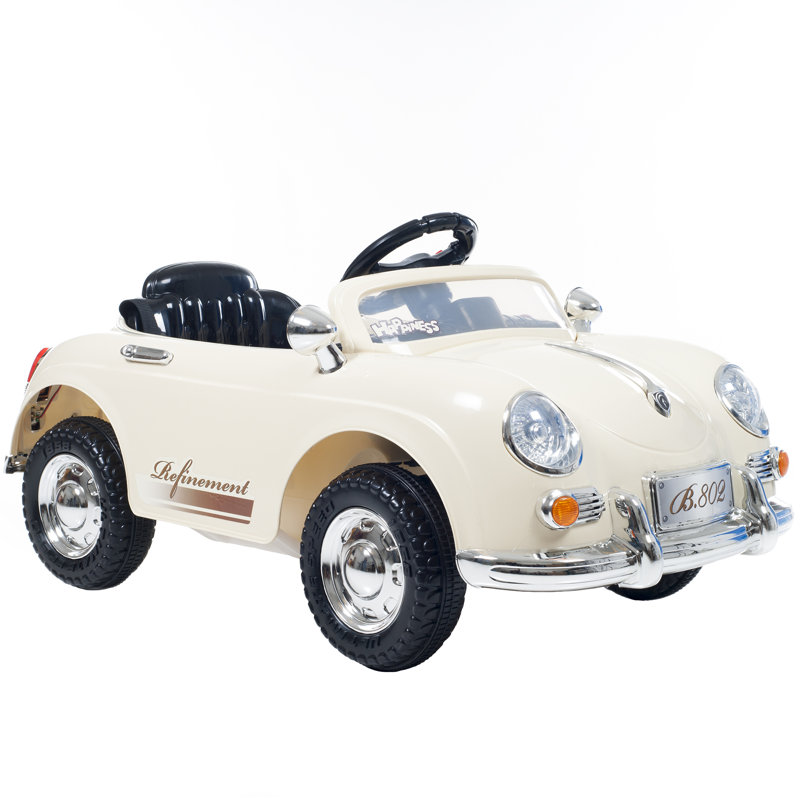 Classic Car for Kids with Remote - 6V Battery Powered Ride On Toy with Lights and AUX Port by Lil' Rider