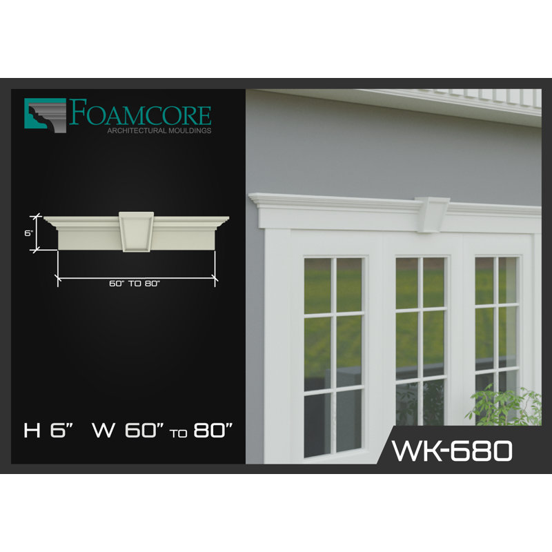 Tête transversale 6 po x 80 po