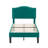 Fahmidah Twin Bed Frame Set Upholstered Platform with Headboard and Strong Wooden Slats-498679064