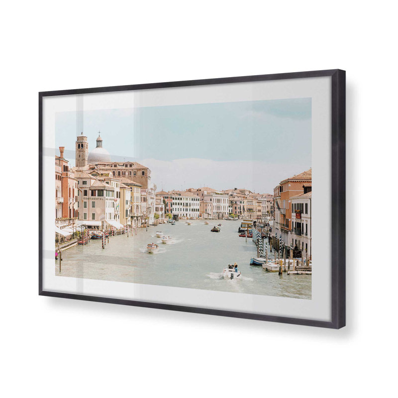 A Venetian Voyage Print, 12.25" H x 15.25" W x 1.25" D, Weathered Zinc Framed