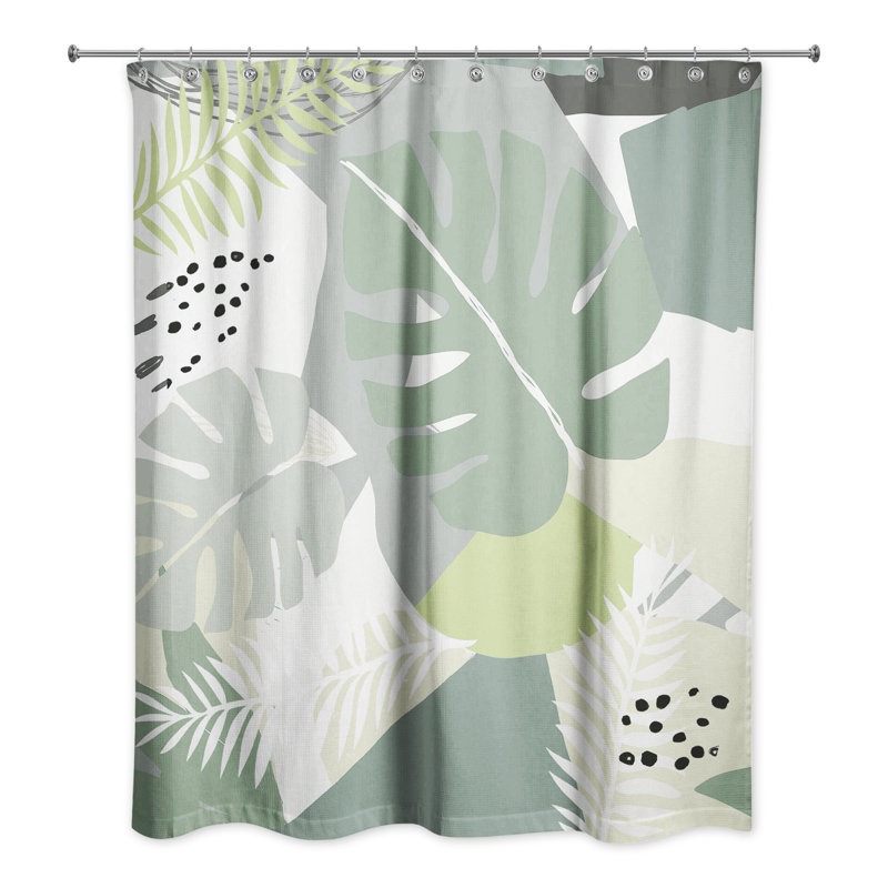 Rideau de douche Perine, Vert clair