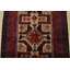 Tapis oriental rétro en laine brun noué à la main 2 pi 11 po x 5 pi 5 po Tribal