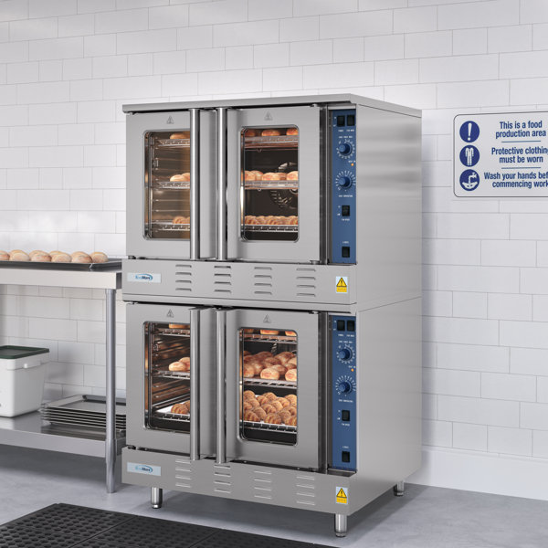KoolMore 38 in.Double Commercial Natural Gas Convection Oven 108,000 ...